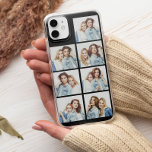 Funda Para iPhone 13 Collage de fotos personalizado 7 fotos cuadradas n<br><div class="desc">Personalizar fácilmente este diseño de collage de fotos reemplazando las siete imágenes de ejemplo con tus fotos cuadradas favoritas. Mantenga el fondo negro o elija un color diferente haciendo clic en "Personalizar más lejos" en el menú "Personalizar".</div>