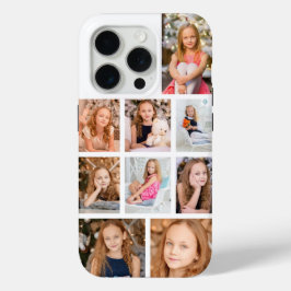 Funda Para iPhone 15 Pro Collage de fotos personalizado 9