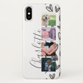Funda Para iPhone X Collage de fotos personalizado Personalizable Cora