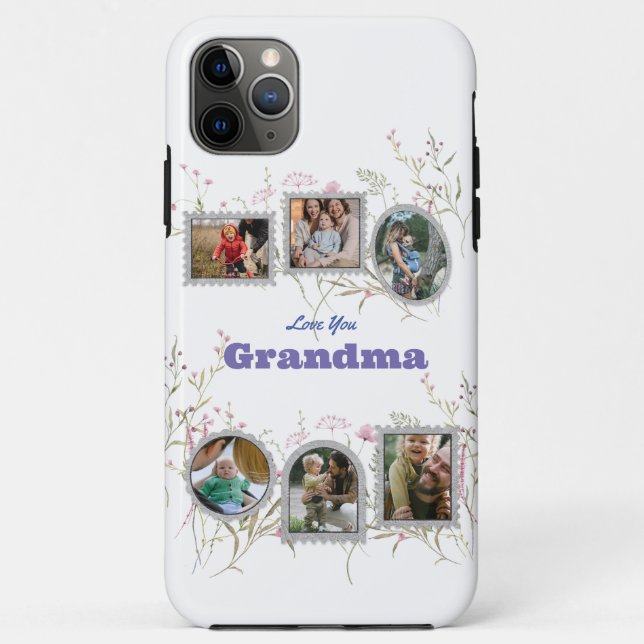 Funda De Case-Mate Para iPhone Collage de fotos personalizado y presupuesto memor (Reverso)
