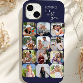 Funda Para iPhone 14 Plus De Case-Mate Collage de fotos rejilla de 12 fotos Amando la vid
