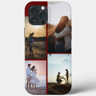 Funda Para iPhone 13 Pro Max Collage de fotos romántico