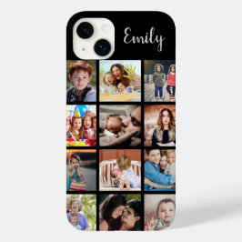 Funda Para iPhone 14 Plus De Case-Mate Collage de fotos y nombre de familia de personaliz