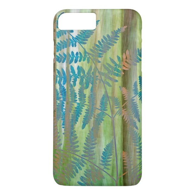 Funda De Case-Mate Para iPhone Collage de helechos y bosque de Bracken | Seabeck, (Reverso)