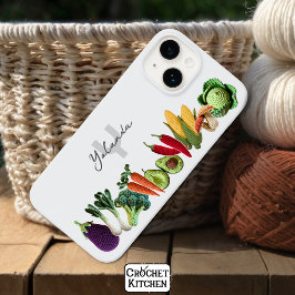 Funda Para iPhone 14 De Case-Mate Collage de hongos de hongos de hongos de crochet d