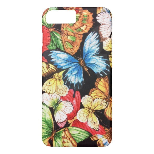 Funda De Case-Mate Para iPhone Collage de la mariposa (Reverso)