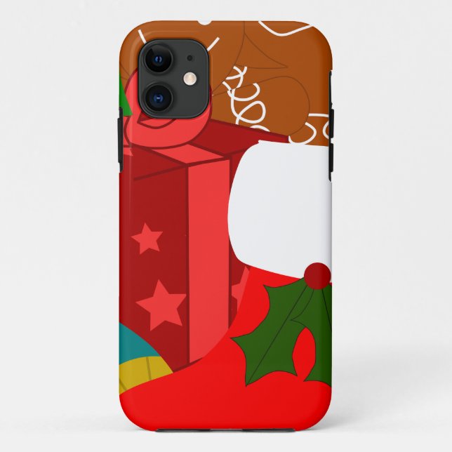 Funda De Case-Mate Para iPhone Collage de navidades (Reverso)