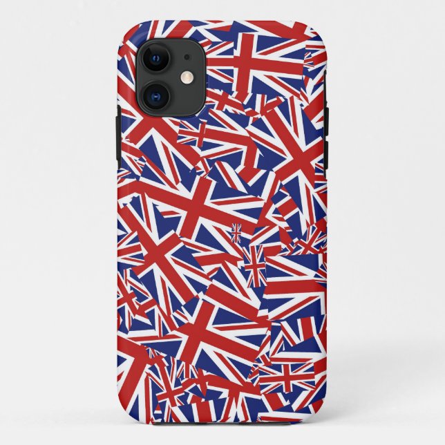 Funda De Case-Mate Para iPhone Collage de Union Jack (Reverso)