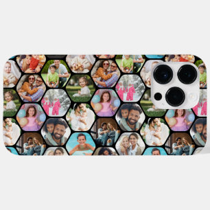 Funda Para iPhone 14 Pro Max De Case-Mate Collage de varias fotos con patrón simple de hexág