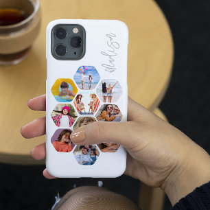 Funda Para iPhone 14 Pro De Case-Mate Collage de varias fotos Simple Moderno Personaliza