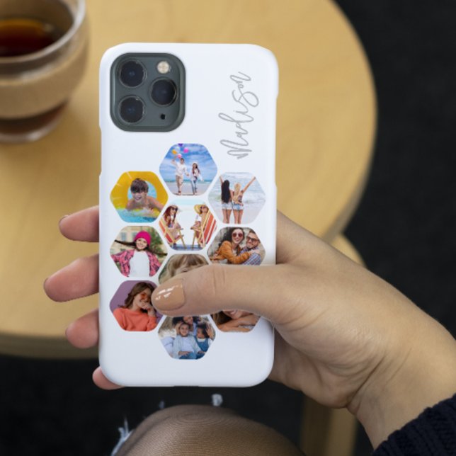 Funda De Case-Mate Para iPhone Collage de varias fotos Simple Moderno Personaliza (Subido por el creador)