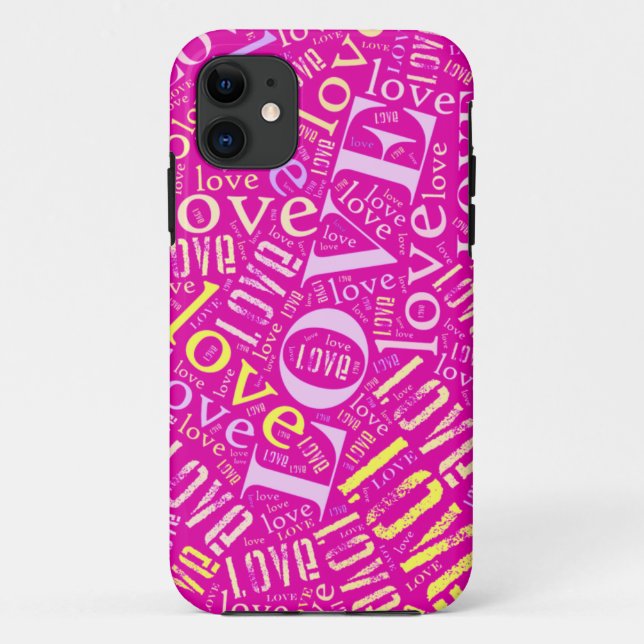 Funda De Case-Mate Para iPhone Collage del amor (Reverso)