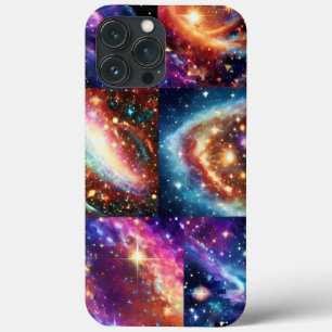 Funda Para iPhone 13 Pro Max Collage divertido en el exterior del cielo rosa do