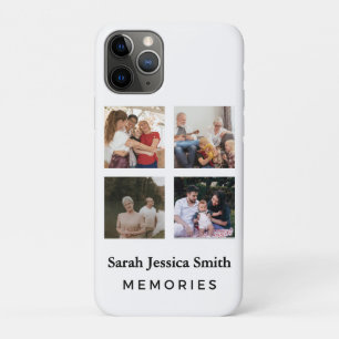 Funda Para iPhone 11 Pro Collage Multi-Foto de Herencia Familiar Personaliz