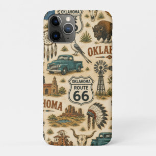 Funda Para iPhone 11 Pro Collage Occidental Antiguo de la Ruta 66 de Oklaho