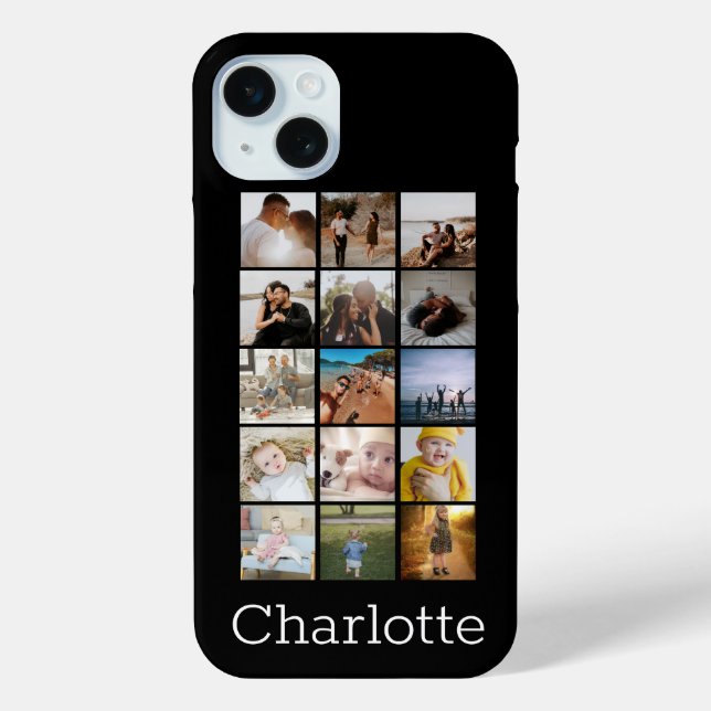 Funda De Case-Mate Para iPhone Collage personalizado convierte a tu propio (Reverso )