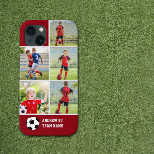 Funda Para iPhone 13 Collage photos Children's Soccer Team 