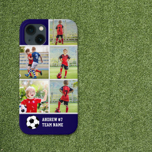 Funda Para iPhone 13 Collage photos Children's Soccer Team 
