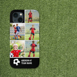 Funda Para iPhone 13 Collage photos Children's Soccer Team 