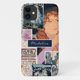 Funda Para iPhone 11 Collage Poster de arte de cosecha francesa persona