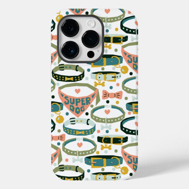 Funda De Case-Mate Para iPhone Collares de perros de diseño (Reverso )