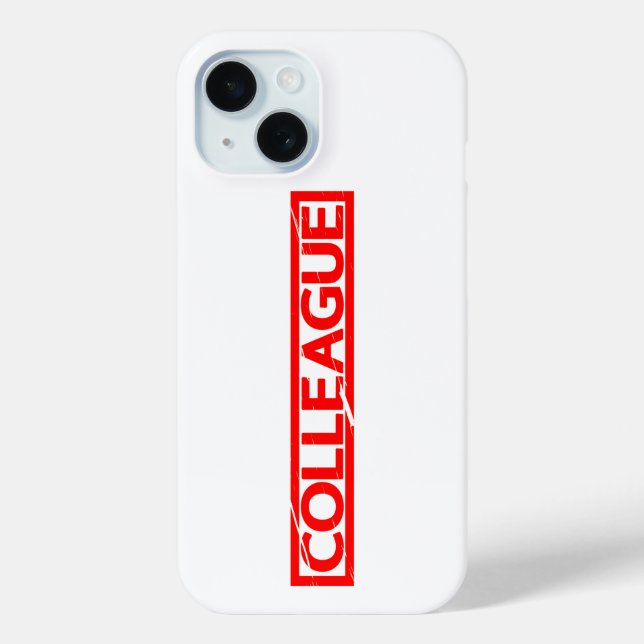 Funda De Case-Mate Para iPhone Colleague Stamp (Reverso )