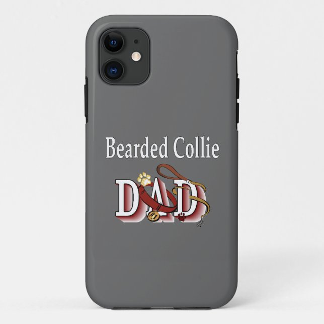 Funda De Case-Mate Para iPhone Collie Dad (Reverso)