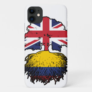 Funda Para iPhone 11 Colombia Bandera de raíces colombianas de árboles 