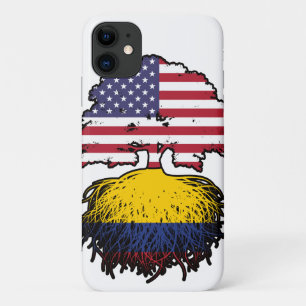 Funda Para iPhone 11 Colombia Bandera de raíces colombianas norteameric