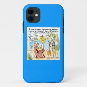 Colón Inmigra a América divertida Funda para iPhon