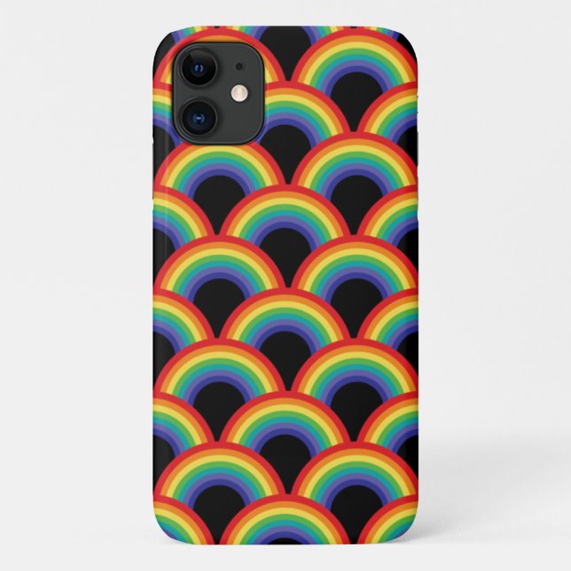 Funda De Case-Mate Para iPhone Color arcoiris (Reverso)