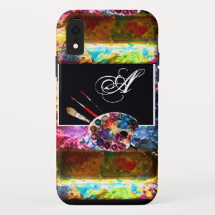 Funda Para iPhone XR COLOR ARTISTA PALETTE MONOGRAM Negro