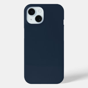 Funda Para iPhone 15 Color Azul Silenciado Sólido