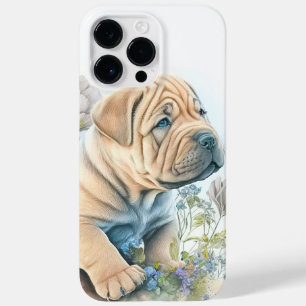 FUNDA PARA iPhone 14 PRO MAX DE Case-Mate COLOR DE AGUA CORTE SHAR PERRO DE PEI PUPPG