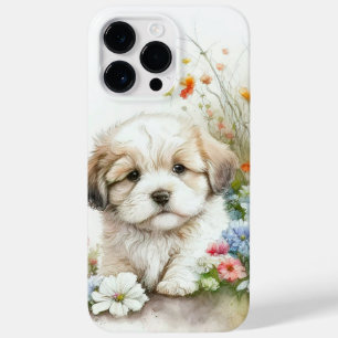FUNDA PARA iPhone 14 PRO MAX DE Case-Mate COLOR DE AGUA CUIDADO SHIH TZU PERRO DE PUBRE