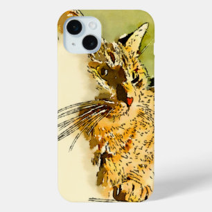 Funda Para iPhone 15 Mini Color de agua de la nariz cardíaca del perfil del 