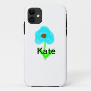 Funda Para iPhone 11 Color de agua verde azul añadir tu nombre personal