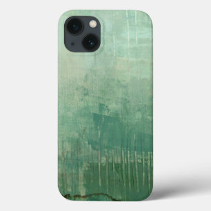 Funda Para iPhone 13 Color de agua verde contemporáneo