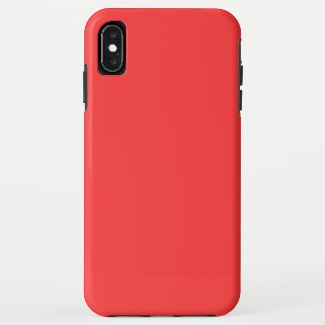 Funda De Case-Mate Para iPhone Color de énfasis de fondo de coral vibrante (Reverso)