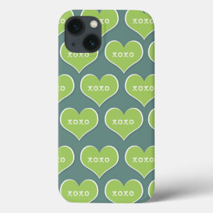 title_seo2 Color de fondo de Personalizable verde XOXO Hearts