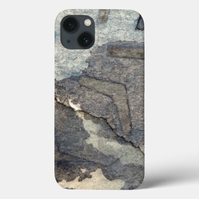 Funda De Case-Mate Para iPhone color de fondo gris-azul 2 (Reverso)