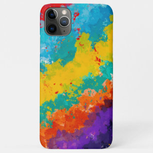 Funda Para iPhone 11 Pro Max Color de pintura de fiesta salpicaduras coloridas