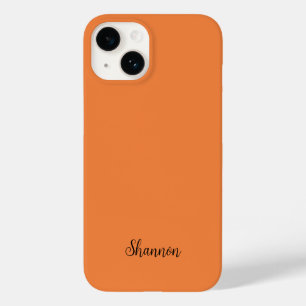 Funda Para iPhone 14 De Case-Mate Color de tendencia Minimalista fresco de mandarina