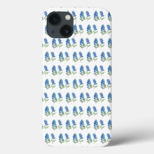 Funda Para iPhone 13 Color del agua de las flores azules de Texas para 