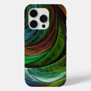 Funda Para iPhone 15 Pro Color Glory Moderno Resumen Patrón de arte elegant
