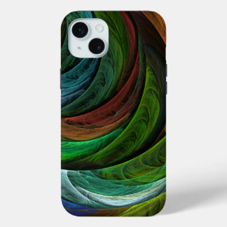 Funda Para iPhone 15 Mini Color Glory Moderno Resumen Patrón de arte elegant