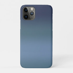 Funda Para iPhone 11 Pro Color moderno de degradado simple azul marino
