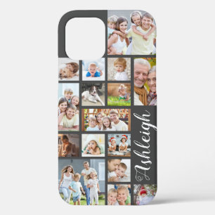 Funda Para iPhone 12 Color Personalizado moderno Nombre de guión de 16