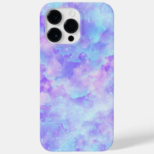 Funda Para iPhone 14 Pro Max De Case-Mate color púrpura y rosa pastel acuarela galaxia manz