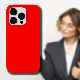 Funda Para iPhone 14 Pro De Case-Mate Color rojo sólido | Clásica | Elegante | Trendy